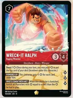 Disney Lorcana Winterspell Wreck It Ralph Legendary NON FOIL 103/204 - Image 1