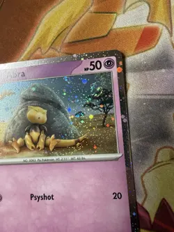 Abra 063/165 (NM) •SWIRL• Cosmo Holo Scarlet & Violet: 151 2023 Pokemon Card - Image 2