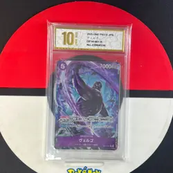Vergo OP14-061 R The Azure Sea's Seven - ONE PIECE Card Game Japanese Grade10 - Image 1