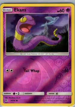 Ekans 26/68 Reverse Holo Hidden Fates - Pokemon Card - NM - Image 1