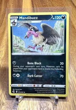 Mandibuzz 173/264 Non Holo Uncommon Fusion Strike Pokemon Card NM - Image 1