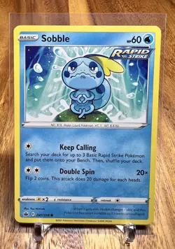Sobble 041/198 Non Holo Common Chilling Reign Pokemon Card NM - Image 1