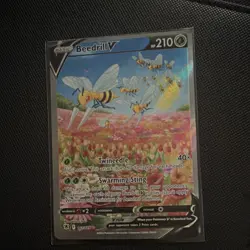 Pokemon Beedrill V Full Art Ultra Rare Holo Astral Radiance 161/189 210 HP Card - Image 1