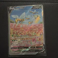 Pokemon Beedrill V Full Art Ultra Rare Holo Astral Radiance 161/189 210 HP Card - Image 3