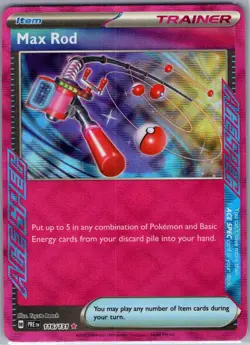 Max Rod 116/131 SV: Prismatic Evolutions - Pokemon Card - NM - Image 1