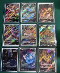 9Pcs IN STOCK Pokemon TCG S- Chinese Card Eeveelution V Alt Art - Image 2