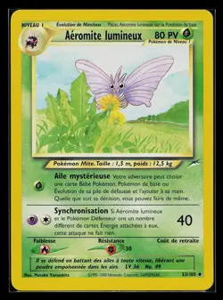 Pokemon Card - Light Venomoth Neo Destiny 53/105 French Aeromite Lumineux - Image 1