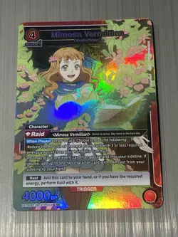 Black Clover Union Arena Card Mimosa Vermillion English UE08BT/BCV-1-093 SR Foil - Image 1