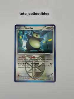 Pokemon Snorlax Team Plasma 101/135 Plasma Storm Regular Card LP-NM - Image 1