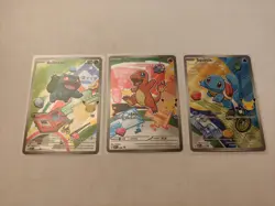 Pokemon TCG First Partner Illustration Collection Series 1 Kanto GEN 1 Starters - Image 1