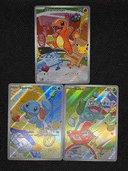 Pokemon TCG KANTO STARTERS First Partner Promo Series 1 Gen 1 30th Anniversary - Image 1