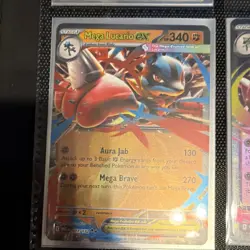 Pokemon TCG Mega Lucario EX Full Art Holo 077/132 - Image 1