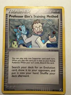Professor Elm's Training Method 89/115 EX Unseen Forces Pokemon Holo Lp - Image 1