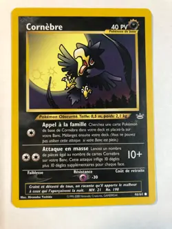 Pokemon [FRENCH] Murkrow 46/64 Neo Revelation 2000 NM - Image 1