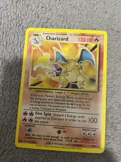 Pokemon Charizard 004/102 Base Set Holo Rare 120 HP Stage 2 Mitsuhiro Arita - Image 1
