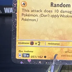 Pokemon Pikachu 051/162 TEF 2024 Promo Stamped Holo Random Spark 70HP - Image 5