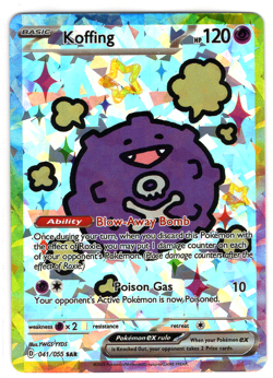 POKEMON - CHINESE DERP * KOFFING - CRACKED ICE FOIL HOLO - Image 1