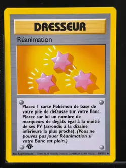 Carte Pokemon Reanimation 89/102 Edition 1 Ed 1 Set De Base Wizards FR 4 - Image 2