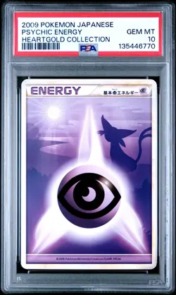 2009 POKEMON JPN HEARTGOLD COLL PSYCHIC ENERGY PSA 10 - Image 1