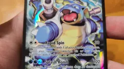 Pokemon TCG Blastoise EX XY122 Black Star Promo Full Art Holo MP Free Shipping - Image 4