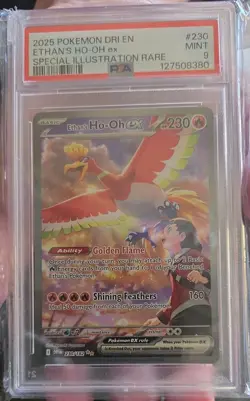 Pokemon Ethan's Ho-Oh ex 230/182 Special Illustration Rare PSA 9 - Image 1