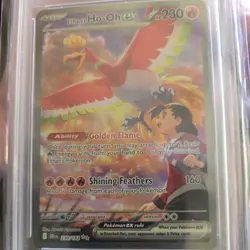 Pokemon Ethan's Ho-Oh ex 230/182 Special Illustration Rare PSA 9 - Image 2