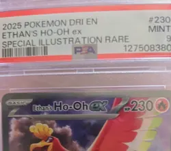 Pokemon Ethan's Ho-Oh ex 230/182 Special Illustration Rare PSA 9 - Image 3