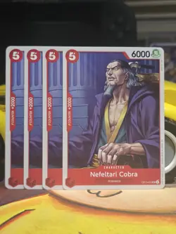 Nefeltari Cobra Playset - OP13-011 x4 - Carrying On His Will - One Piece TCG - Image 1