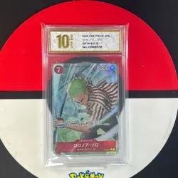 Roronoa Zoro OP14-015 R The Azure Sea's Seven ONE PIECE Card Japanese Grade10 - Image 1