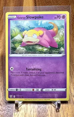Galarian Slowpoke 054/163 Non Holo Battle Styles Pokemon Card - Image 1