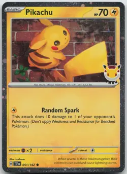Pikachu - (Cosmo Holo) Promo Miscellaneous Cards & Products 051/162 NM - Image 1