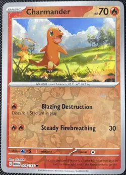 Charmander - (Reverse Cosmos Holo) (Costco Exclusive) 004/165 Pokemon Card - Image 1