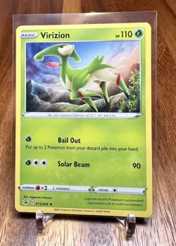 Virizion 015/264 Rare Non Holo Fusion Strike Pokemon Card NM - Image 1