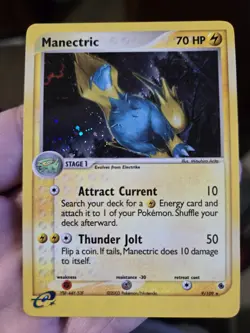 POKEMON EX RUBY AND SAPPHIRE SET MANECTRIC REVERSE HOLO CARD 9/109 Lp - Image 1