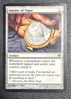 Amulet of Vigor Worldwake Regular MTG Magic Artifact Card - Image 1