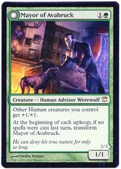 HOWLPACK ALPHA // MAYOR of AVABRUCK X1 MAGIC MTG INNISTRAD NEAR MINT (NM) 2011 - Image 1