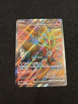 Pokemon TCG Gouging Fire EX Scarlet & Violet Temporal Forces 188/162 Ultra Rare - Image 1