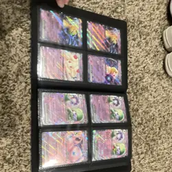 Nintendo Pokemon TCG Holo Card Lot Fezandipiti ex, Mabosstiff ex, Blue Binder - Image 3