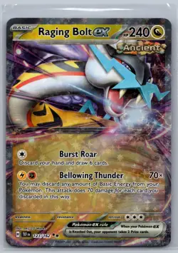 Pokemon TCG Temporal Forces Raging Bolt EX 123 - Image 1