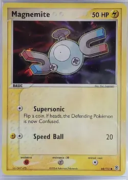 Magnemite Pokemon CGC 8.5 EX Fire Red Leaf Green Reverse Holo 68/112 Supersonic - Image 2