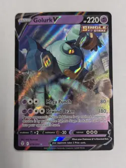 Golurk V 070/203 SWSH07: Evolving Skies Ultra Rare Holo Pokemon TCG NM - Image 1
