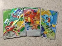 POKEMON FIRST PARTNER ILLUSTRATION BOX PROMO SET CHARMANDER BULBASAUR SQUIRTLE - Image 1