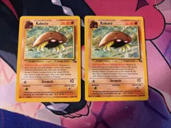 Kabuto 50/62 - Fossil - Common - Pokemon - NM X2 - Image 1