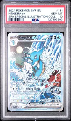 2024 POKEMON SVP EN-SV BLACK STAR PROMO #131 KINGDRA EX PSA 10 - Image 1