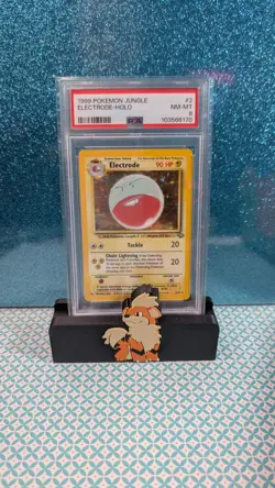 1999 POKEMON TCG JUNGLE #2 ELECTRODE-HOLO PSA 8 Unlimited - Image 1