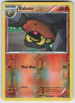 Kabuto Reverse Holo Uncommon XY - Fates Collide 38/124 Pokemon - Image 1