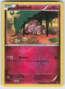 Snubbull Reverse Holo Common XY - Fates Collide 68/124 Pokemon - Image 1