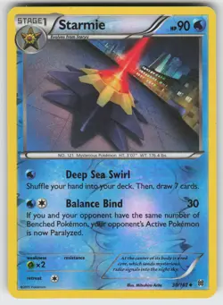 Starmie Reverse Holo Uncommon XY - BREAKthrough 30/162 Pokemon - Image 1