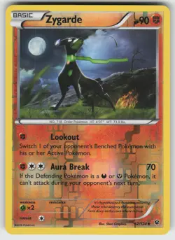 Zygarde (52) Reverse Holo Uncommon XY - Fates Collide 52/124 Pokemon - Image 1