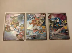 Pokemon TCG First Partner Illustration Collection Series 1 Gen 4 Sinnoh Starters - Image 1